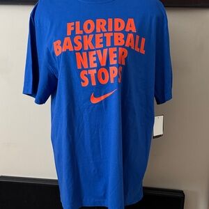 Nike Blue and Orange Florida Gators 🐊 Basketball Tee
